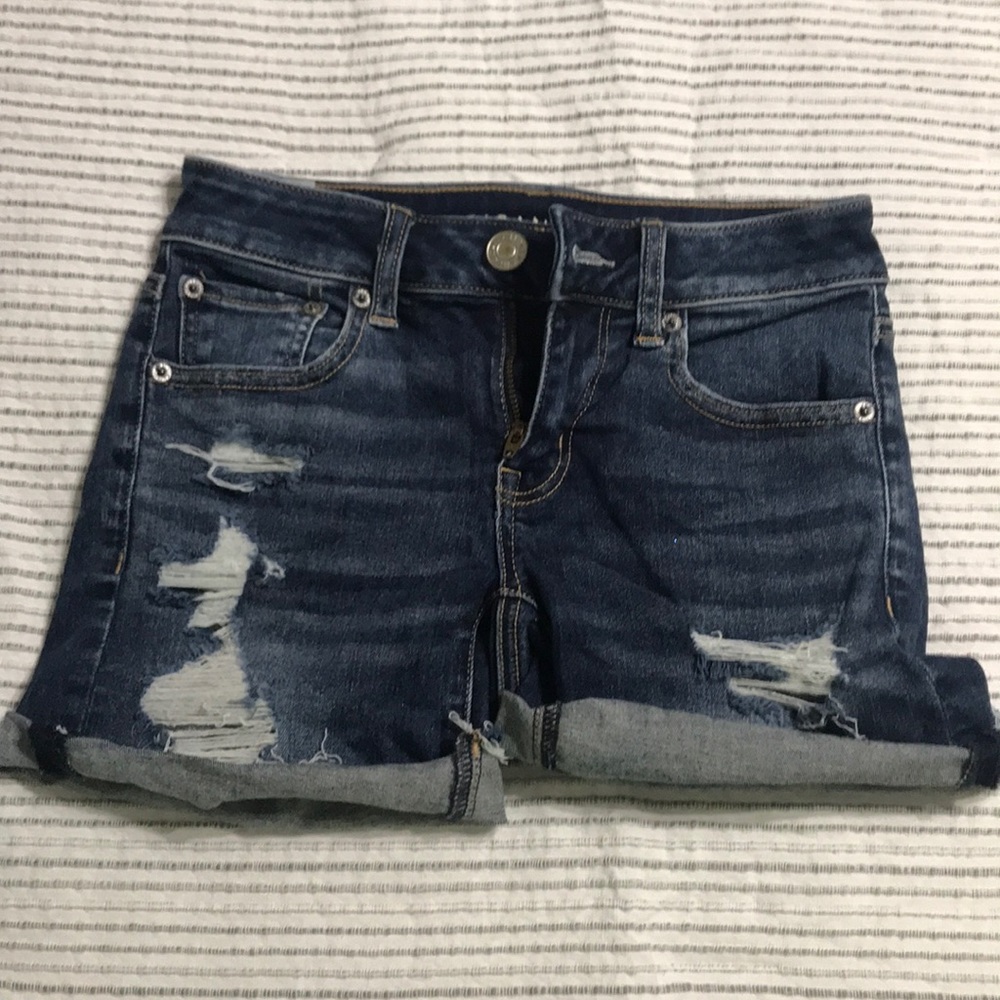Blue jean shorts